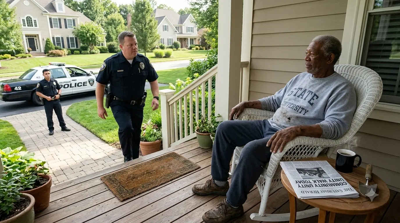 He Was Drinking Coffee on His Own Porch — Then the Officer Put Him in Cuffs