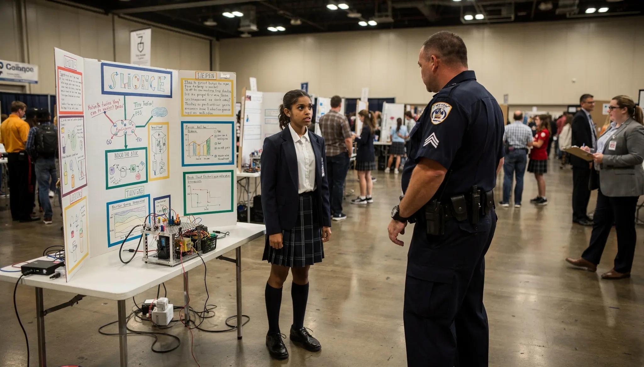 Cop Tried to Remove a Black Kid from the Science Expo — Then Froze When She Won the National Medal