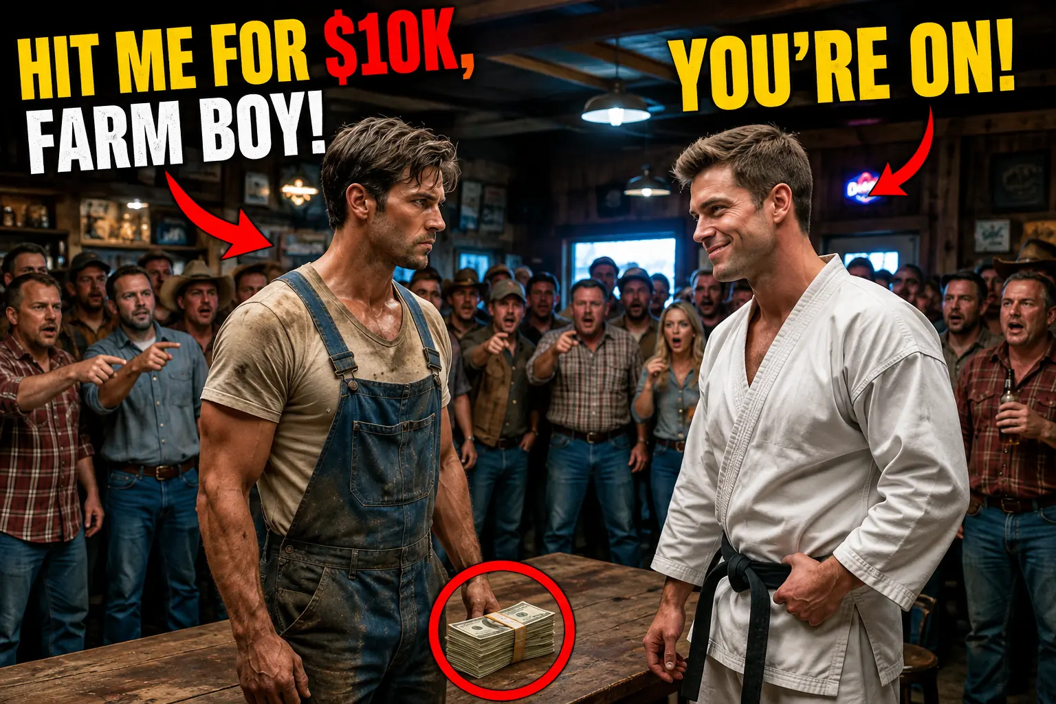 “Easy Money.” A Cocky Black Belt Bet Against a Quiet Farmer — Unaware He Was a Former Elite Officer
