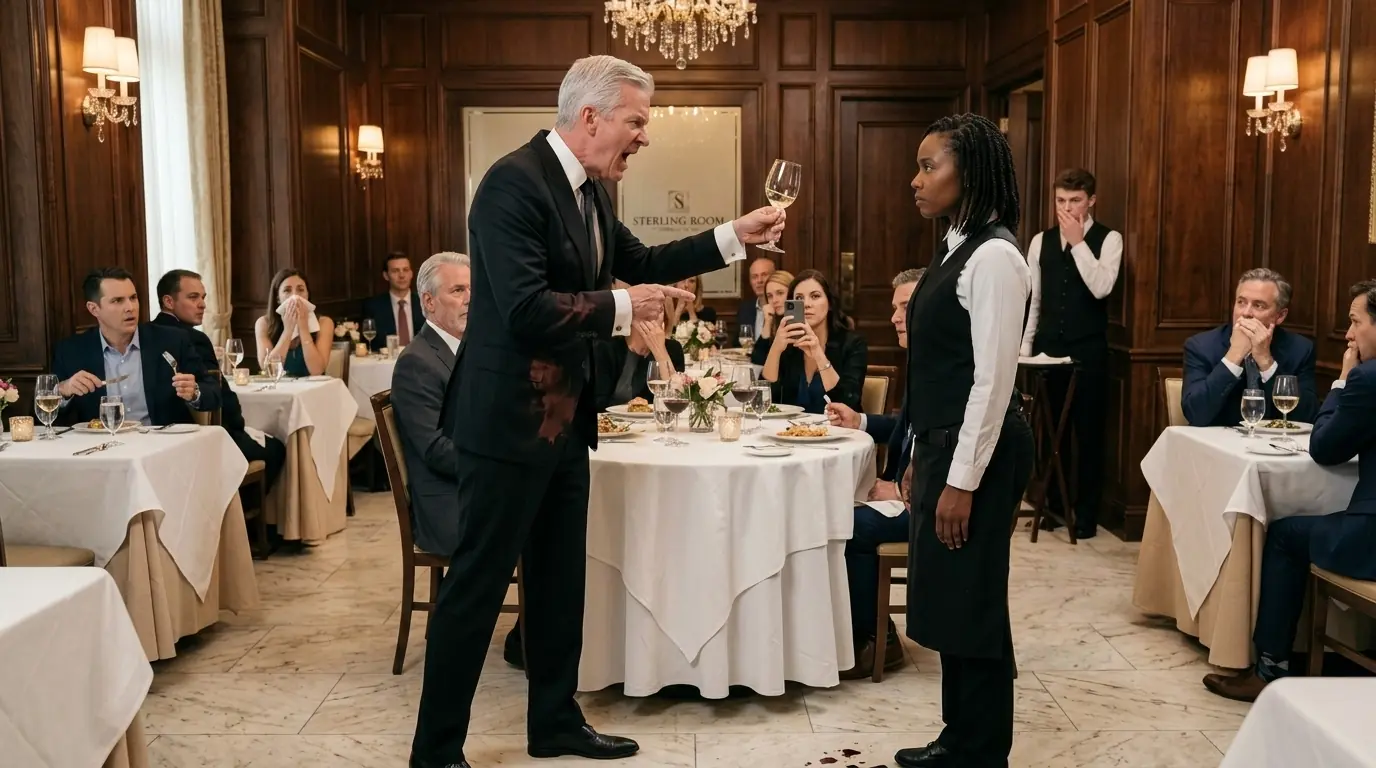Eyes Down! Lawyer Snaps at Black Waitress — Then Her Napkin Note Kills His $500M Deal