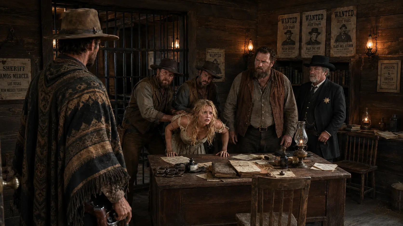 STOP!” The Nameless Gunslinger Shouted After Seeing the Sheriff’s Daughter in Jail | Wild West Story