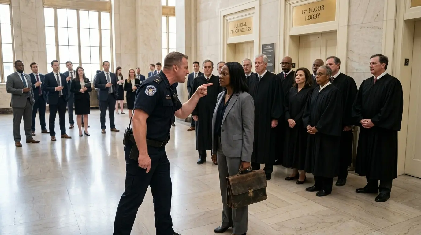 “You Look Like a Defendant, Not a Judge.” Cop Mocked a Black Woman — Then 12 Judges Stood Behind Her