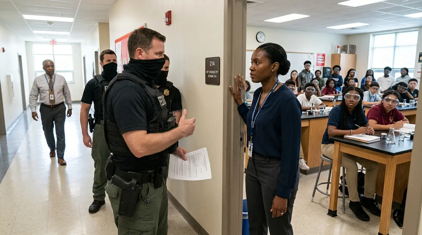 Staff Protect Black Female Teacher from Masked ICE Agents Without Warrant — She Wins $5.7M Lawsuit