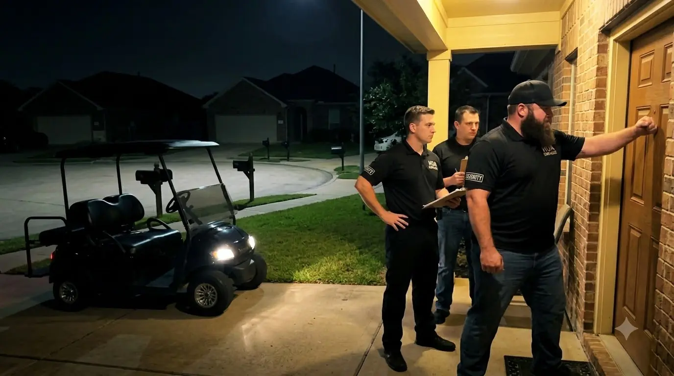 Fake HOA Security Pounded on His Door — Then Ordered Him Outside