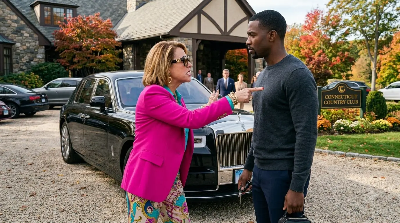 She Blocked Him From His Rolls-Royce — Then Started Screaming