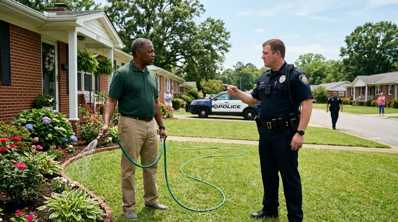 Cops Arrest Pastor For Watering Neighbor's Flowers