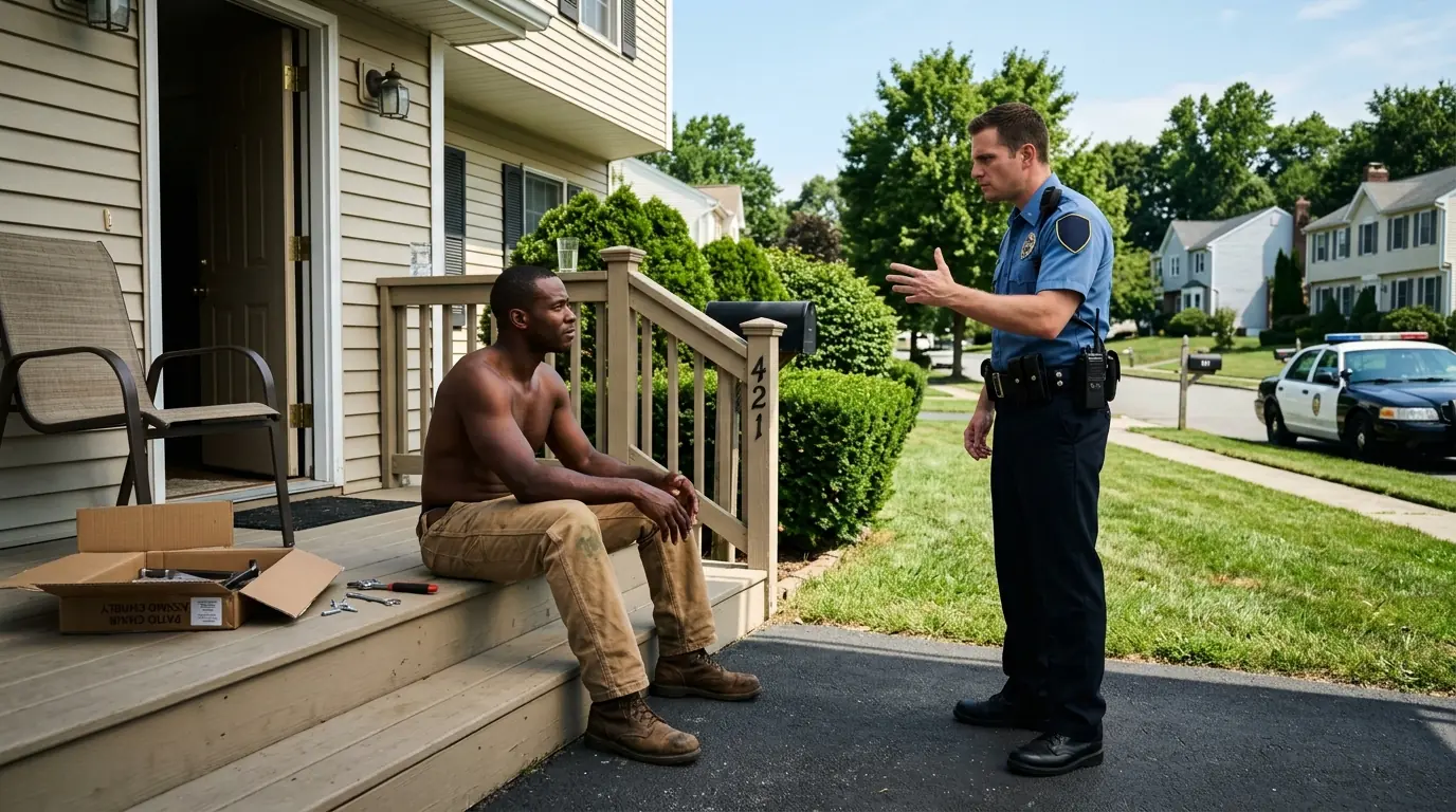 Cop Arrests Black Man On His Own Porch — Unaware His Captain Saw Everything, Ends Career