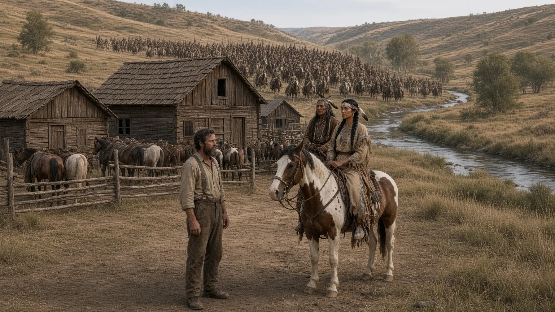 He Gave Water To A Dying Lakota Woman — Then 500 Warriors Surrounded His Farm