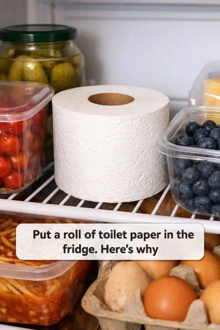 Put a roll of toilet paper in the fridge. Here's why