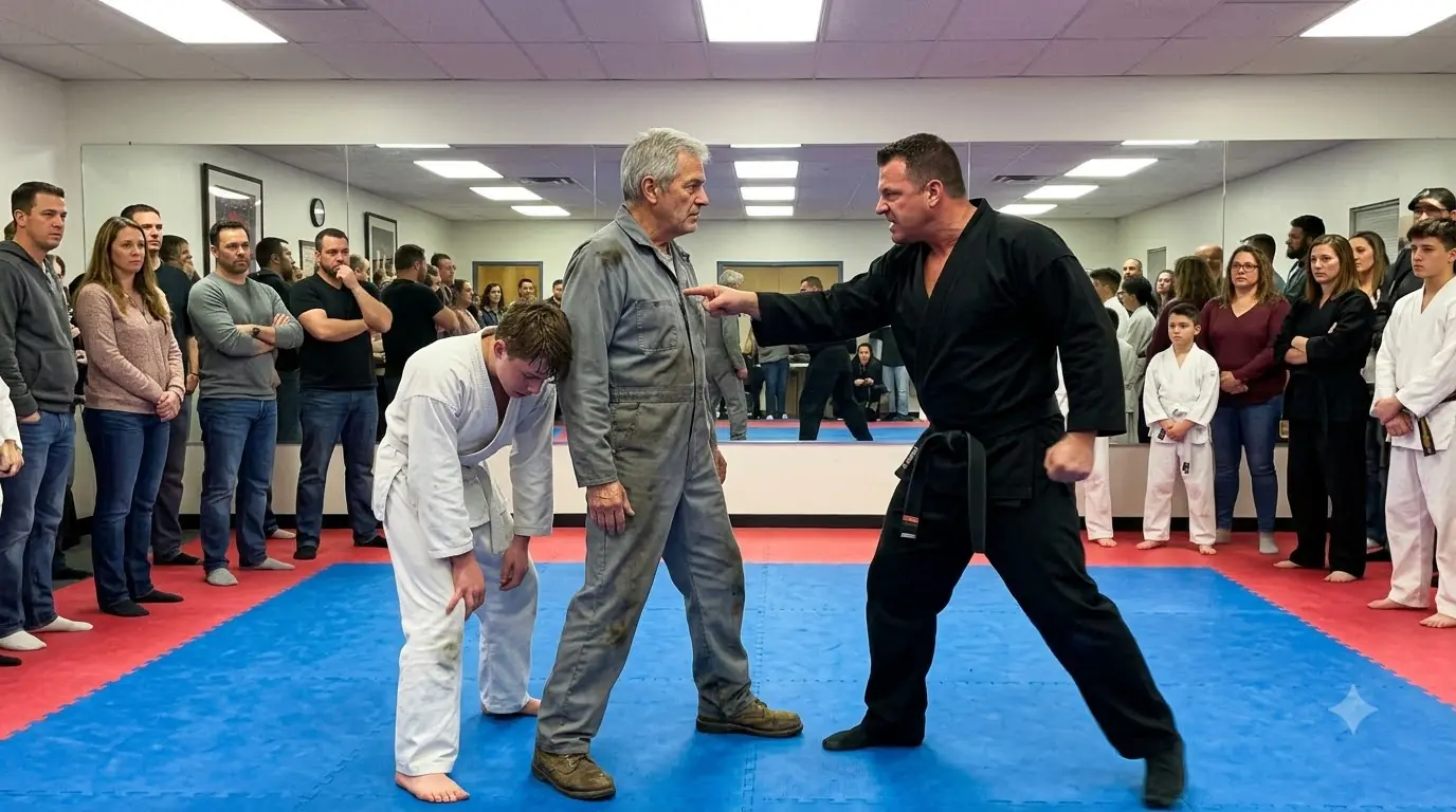 The Black Belt Tried to Throw the Janitor Off His Mat