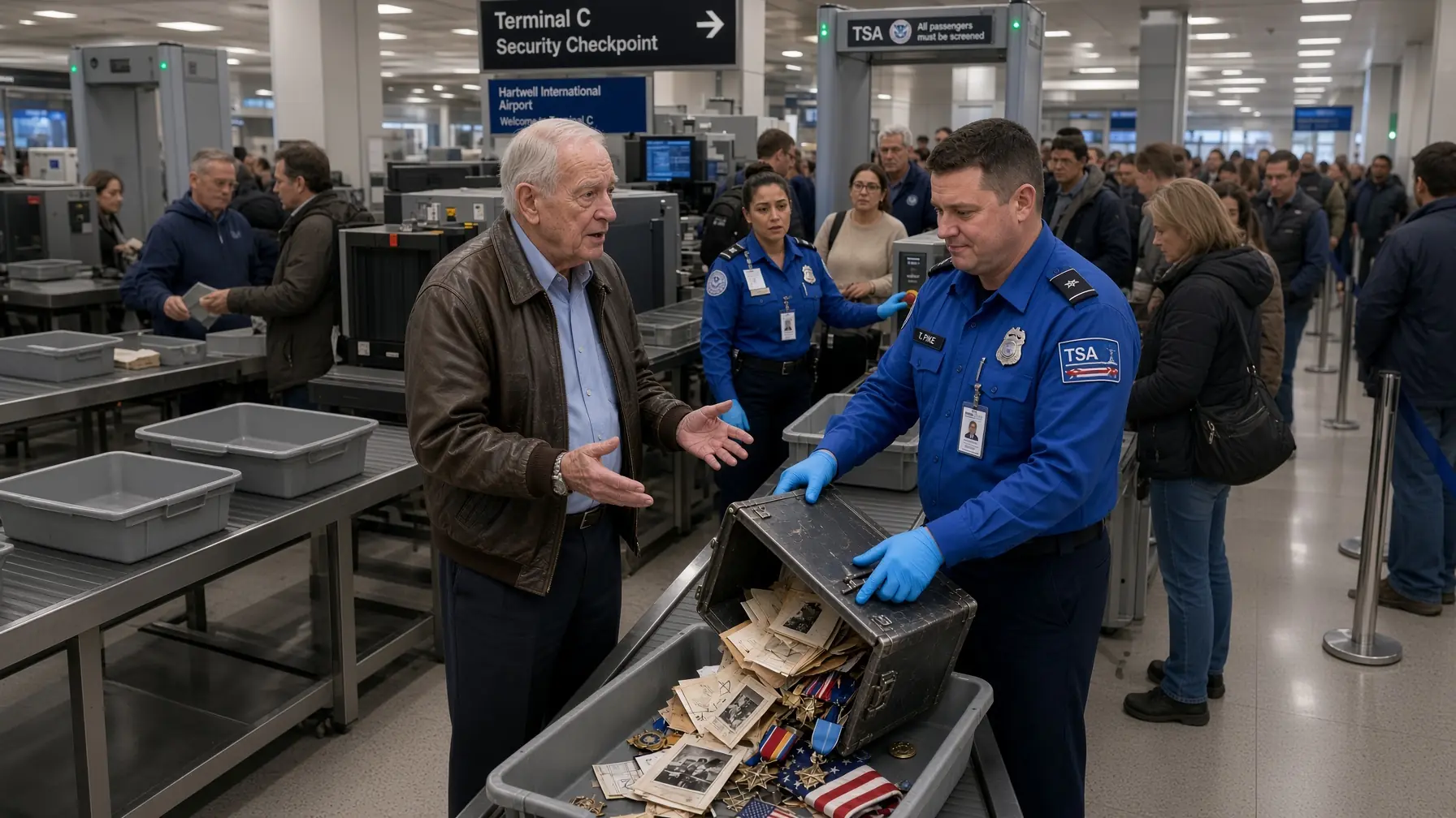 The TSA Agent Threw The Old Man’s Case — Then A Powerful Official Walked In