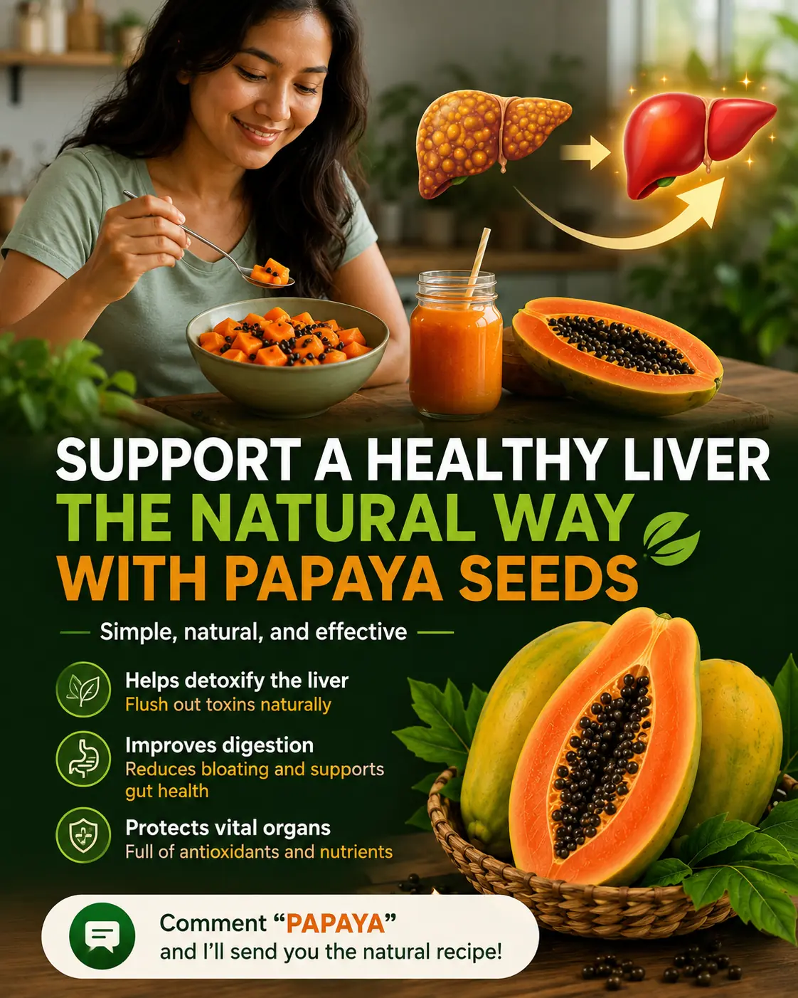 The Hidden Power of Papaya Seeds: A Natural Way to Support Liver Health and a Healthy Waistline