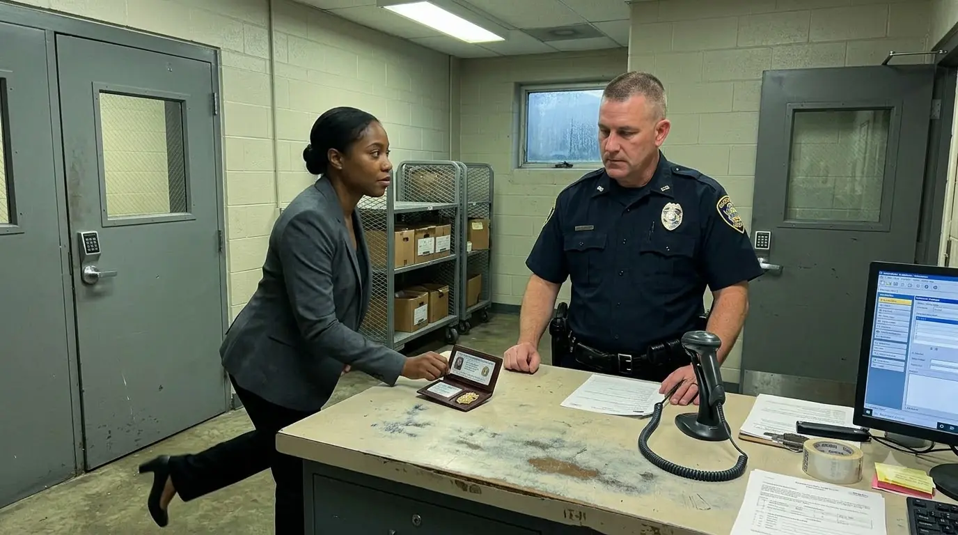 He Called Her Badge Fake — Then Threw It Away