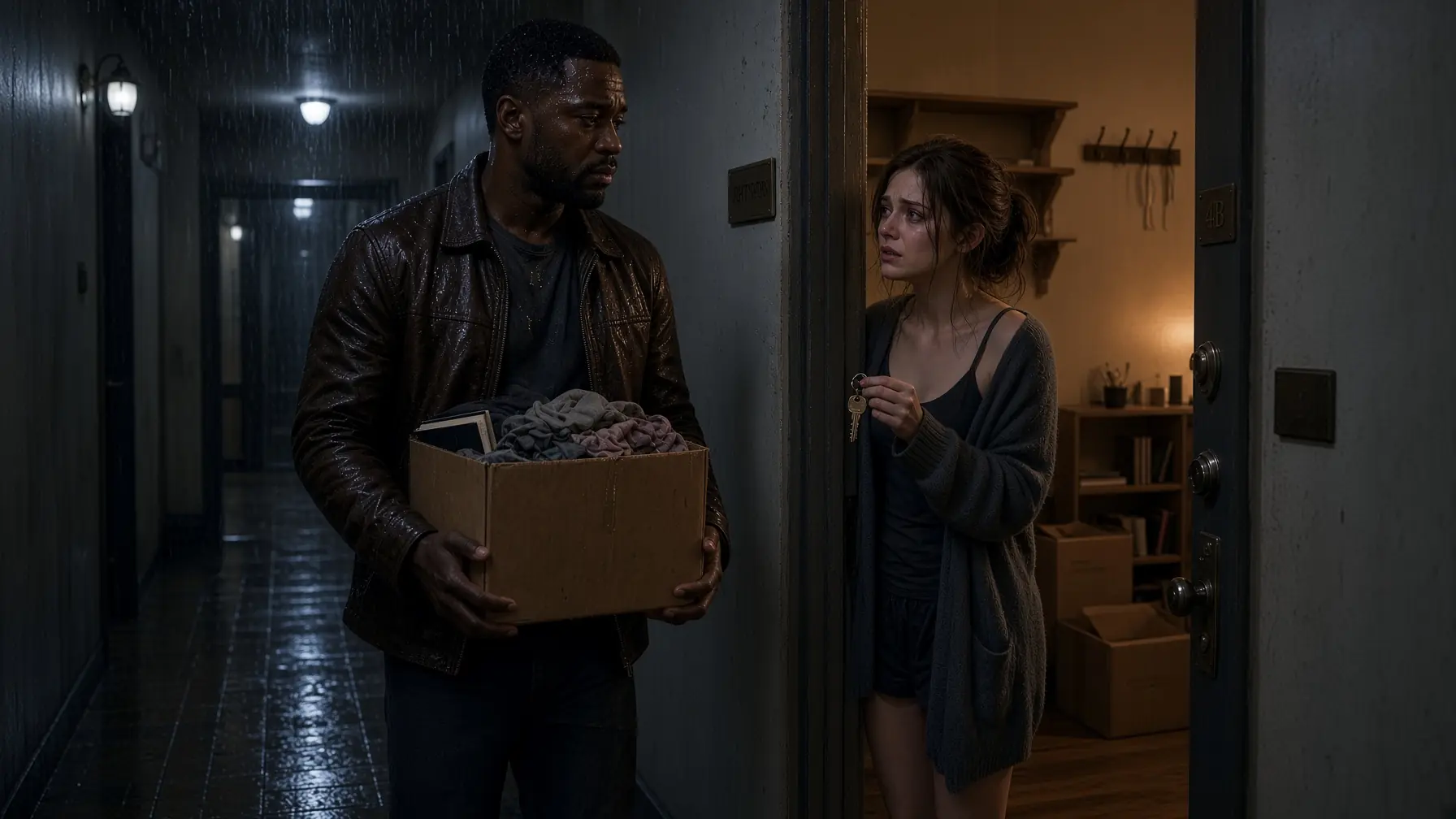 Black Single Dad Returns His Ex's Things… Her Roommate Opens Door, Said “She’s Gone You Can Stay ”