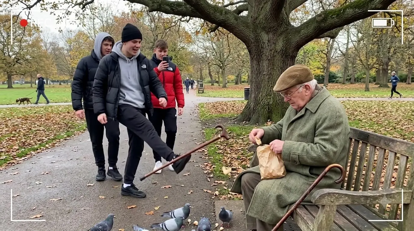 They Bullied the Old Man for a Viral Video — Then He Dropped His Cane