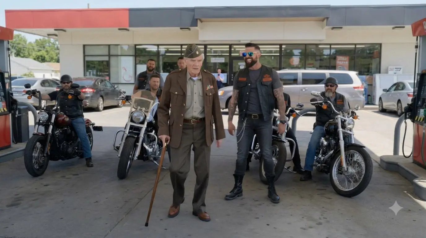 The Bikers Mocked The Old Veteran’s Hat | Then The Colonel Walked Through The Door