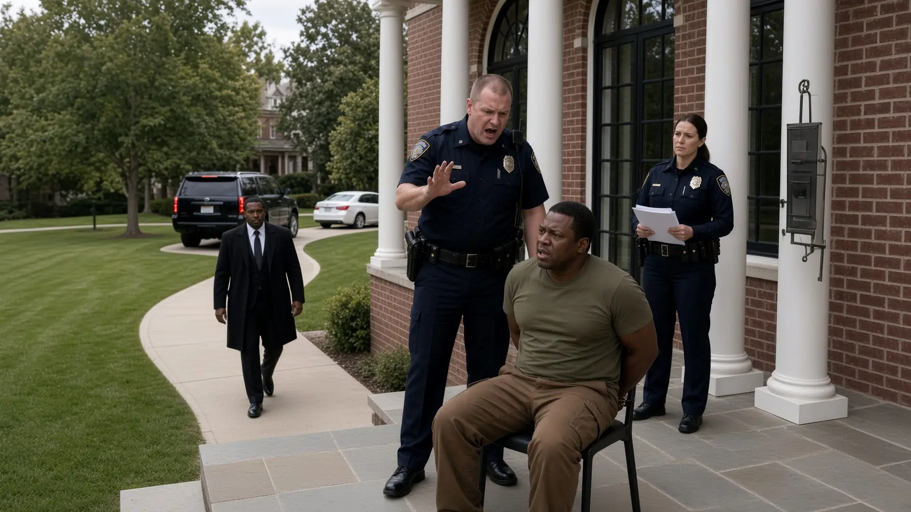 The Police Cuffed The Old Man On His Own Porch | Then A Four-Star General Stepped Out