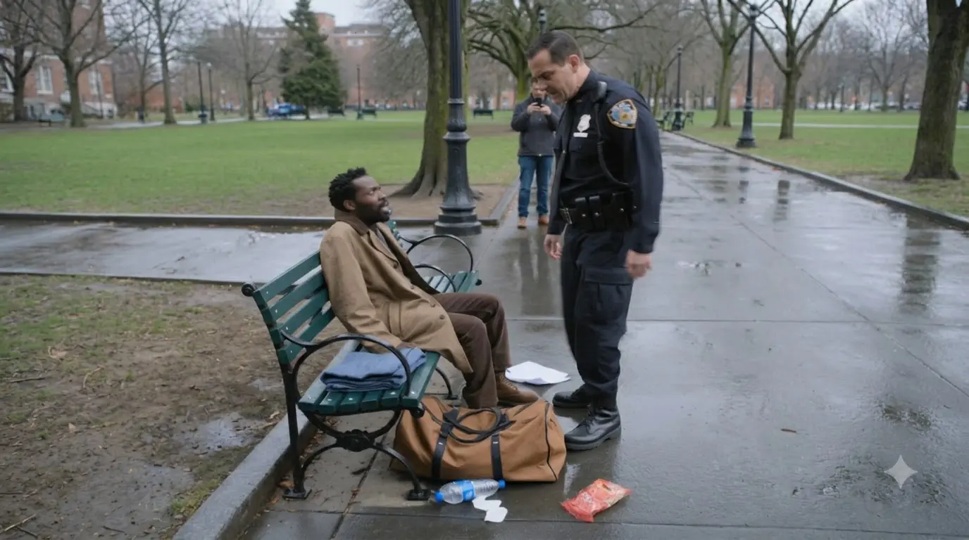 The Officer Kicked The Man Off The Bench | Then Learned Internal Affairs Was Recording
