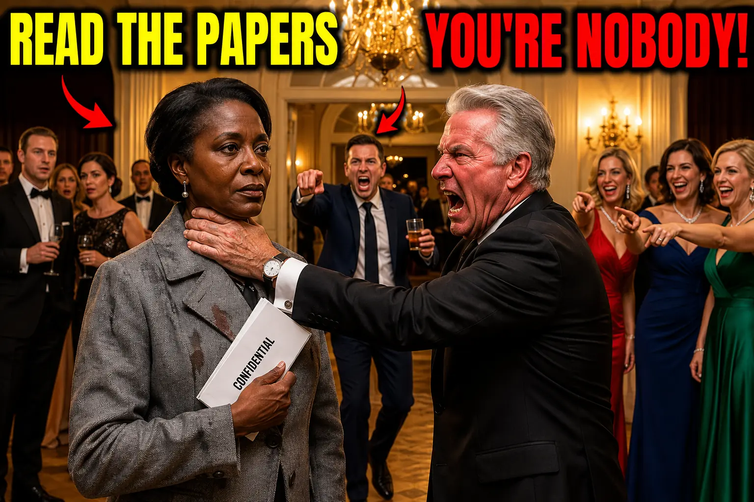 White Billionaire Insulted a Black Woman at the Party — Seconds Later, the Manager Revealed Who Really Owned His Empire