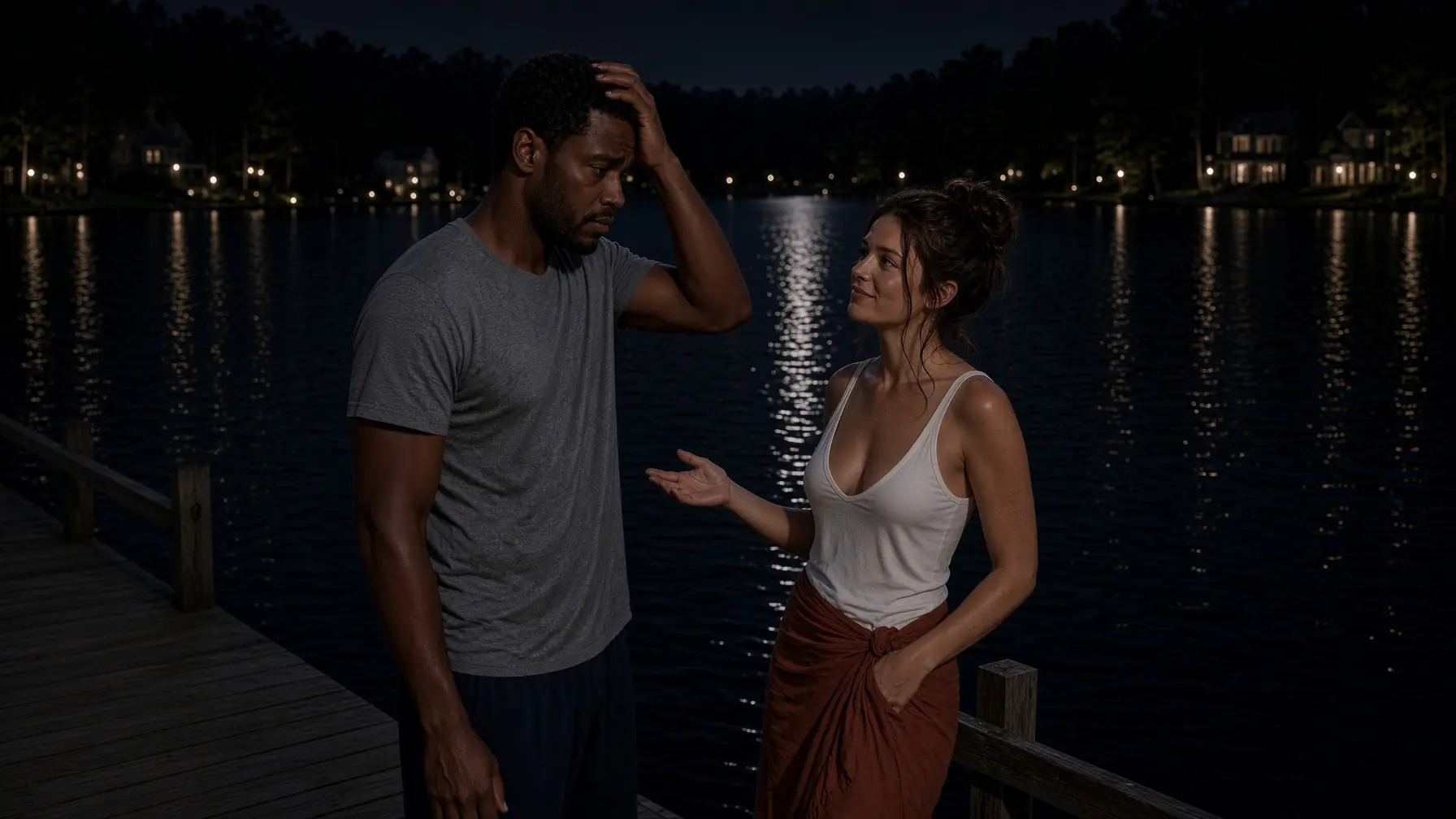 Neighbor Invited Black Single Dad for a Midnight Swim During a Heatwave—But She Had No Swimsuit