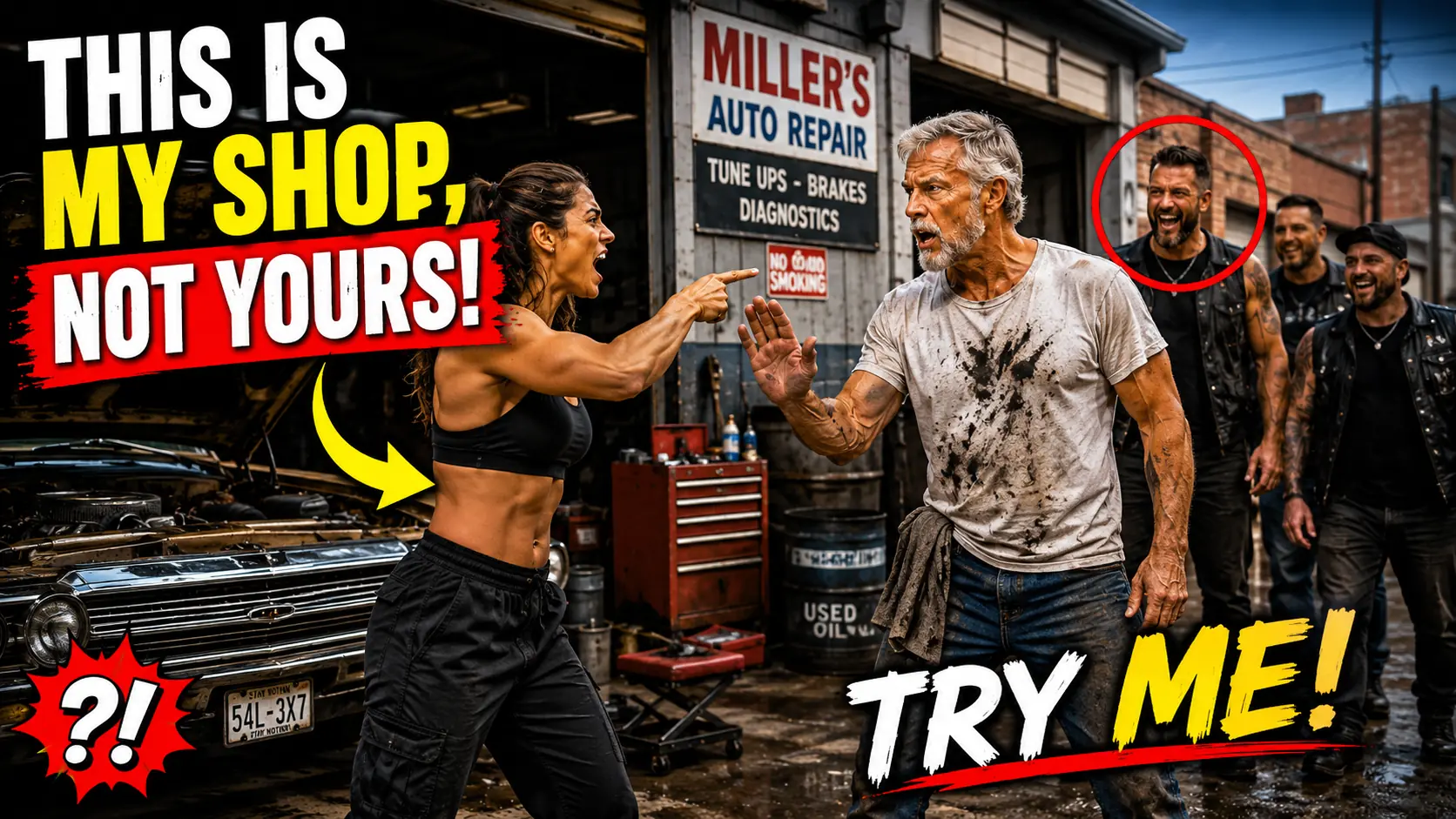 A Cocky Black Belt Mocked an Old Mechanic — Until She Noticed the Tattoo on His Arm
