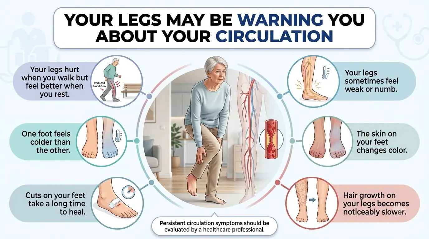YOUR LEGS MAY BE WARNING YOU ABOUT YOUR CIRCULATION