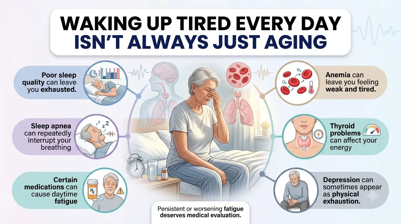 WAKING UP TIRED EVERY DAY ISN’T ALWAYS JUST AGING