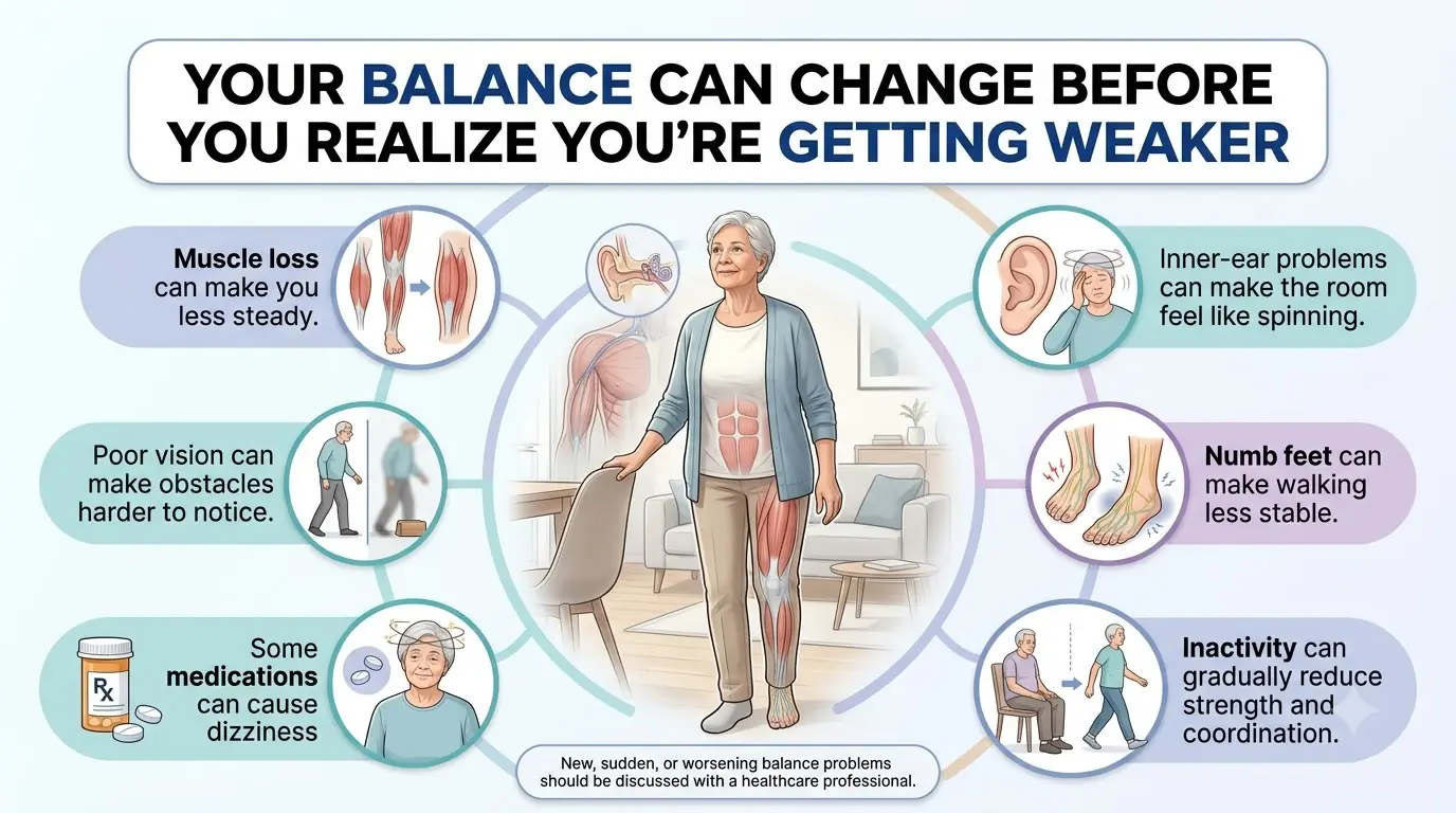 YOUR BALANCE CAN CHANGE BEFORE YOU REALIZE YOU’RE GETTING WEAKER