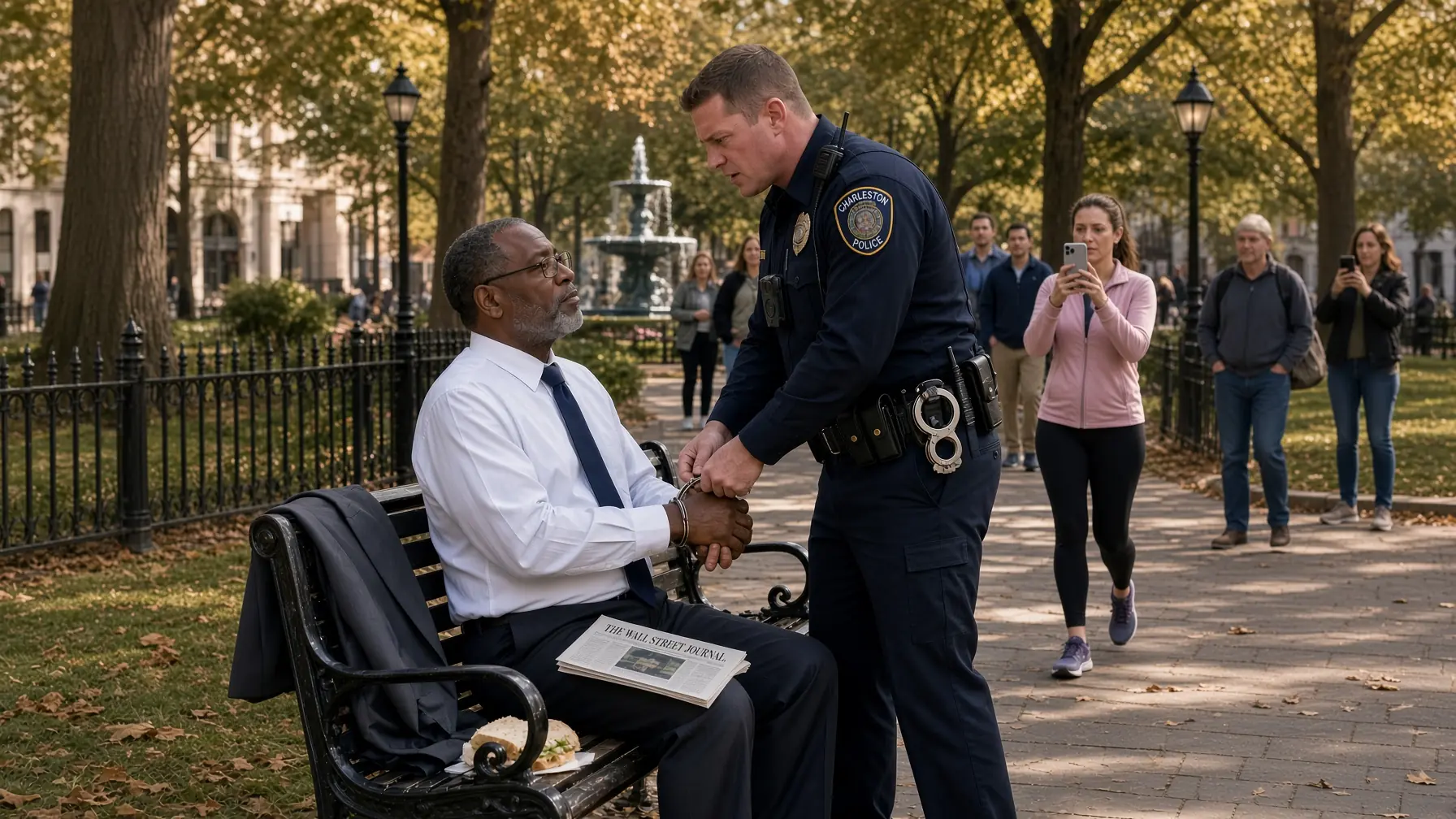 Officer Orders Black Man Off Park Bench — He’s a Federal Civil Rights Monitor