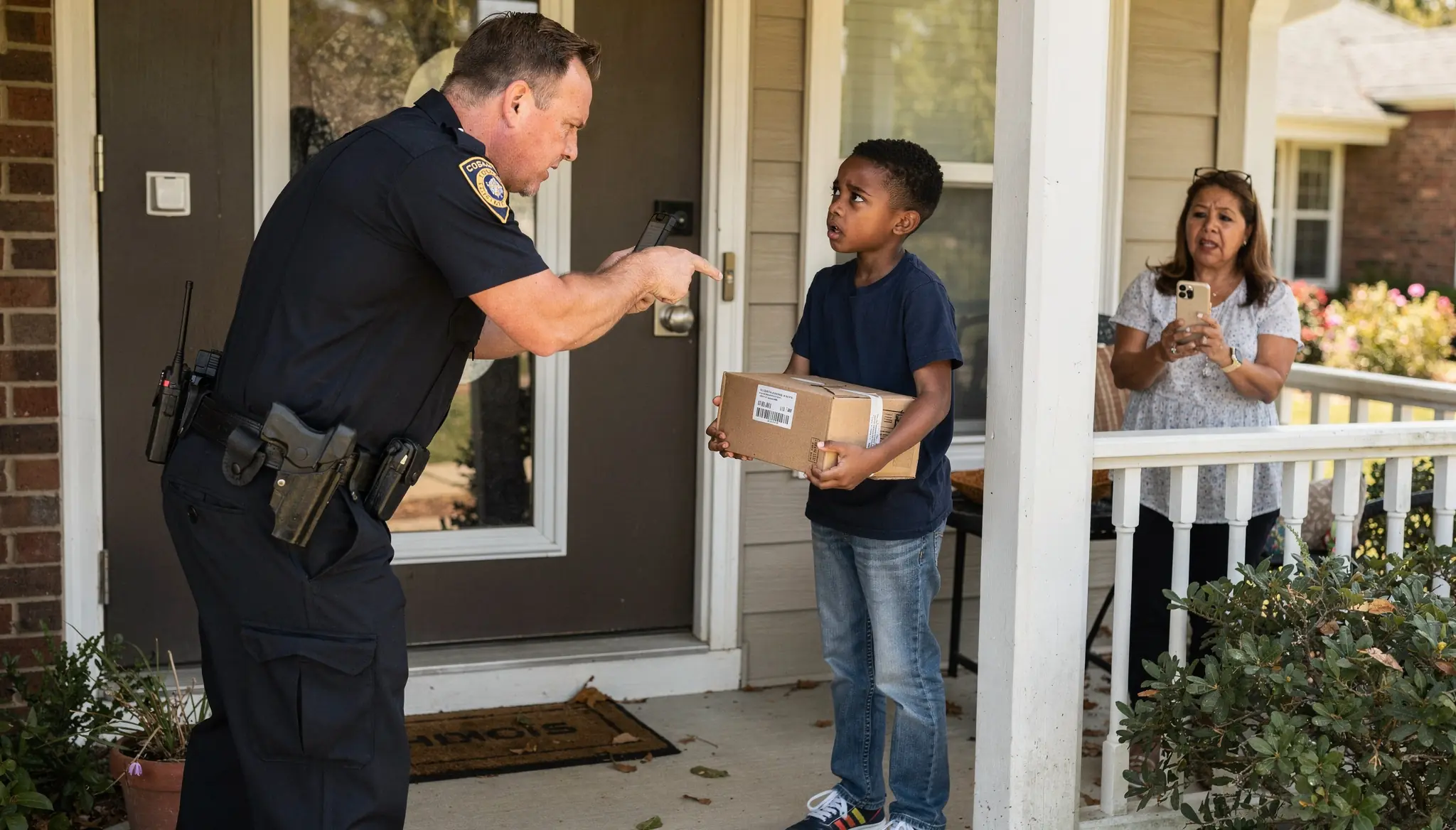 Cop Tasers Black 12Year-Old Boy Picking Up Package — Instantly Regrets It When His Mom Steps In