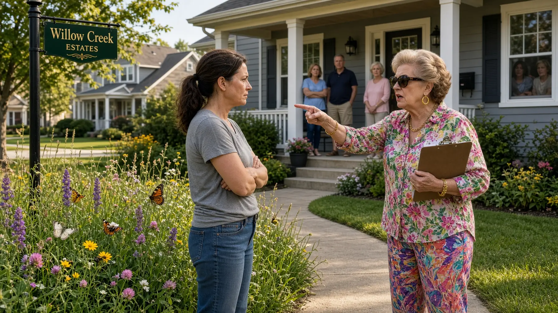 The Old HOA Lady Called Her Yard a Disaster — Then a State Vehicle Pulled Up