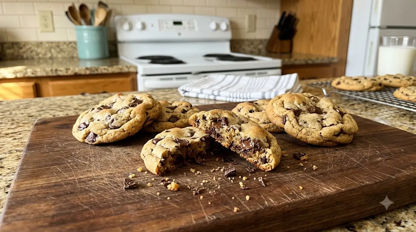 Ultimate Chocolate Chip Cookies – Crispy Golden Edges, Soft Chewy Centers & Pools of Melted Chocolate