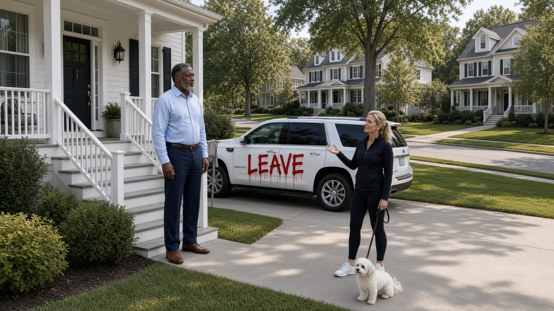 The Neighbor Painted “Leave” On His SUV | Then Learned He Was A Federal Judge