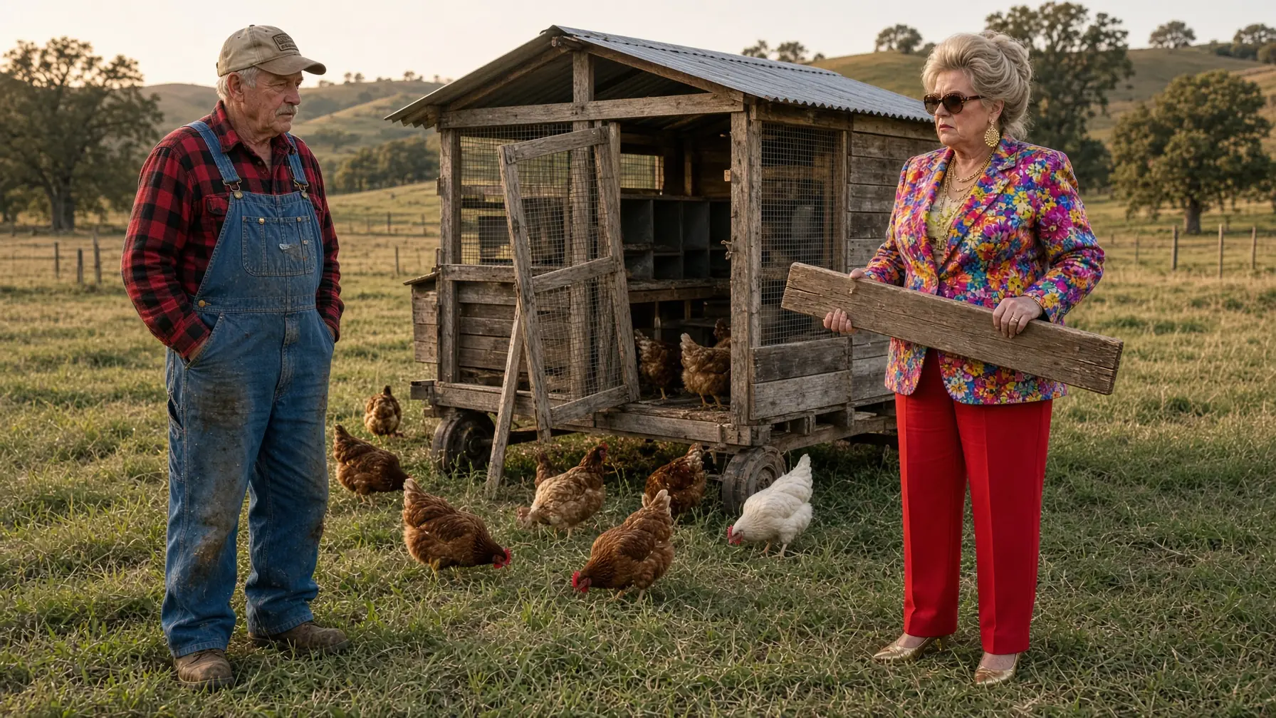 The HOA Woman Smashed His Chicken Coop — Then the Old Farmer Came Running