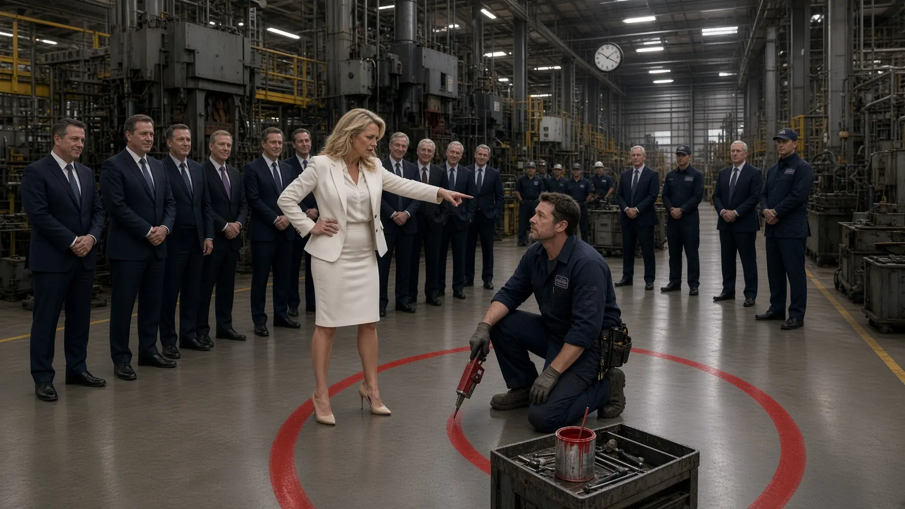 The CEO Laughed When He Marked the Floor in Red—At 417, Everything Inside the Circle Collapsed