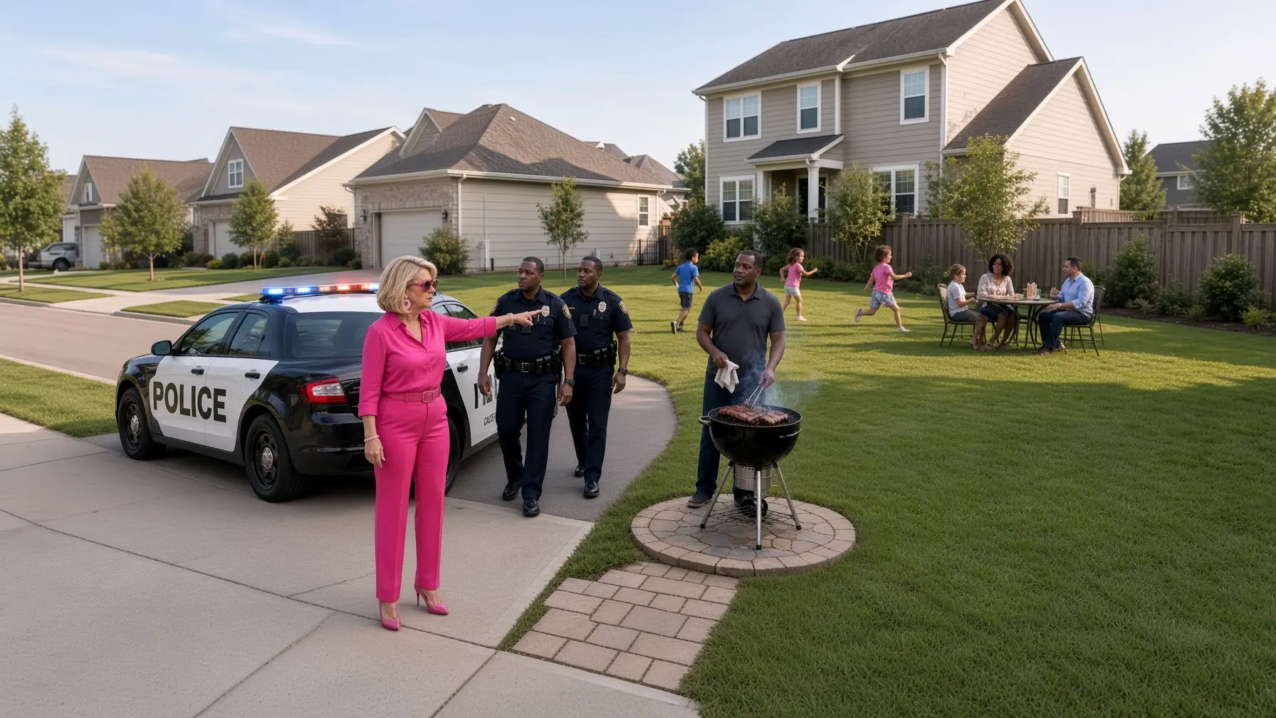 HOA Karen Called 911 on Black Family’s BBQ — Unaware the Dad Is the City’s Police Chief