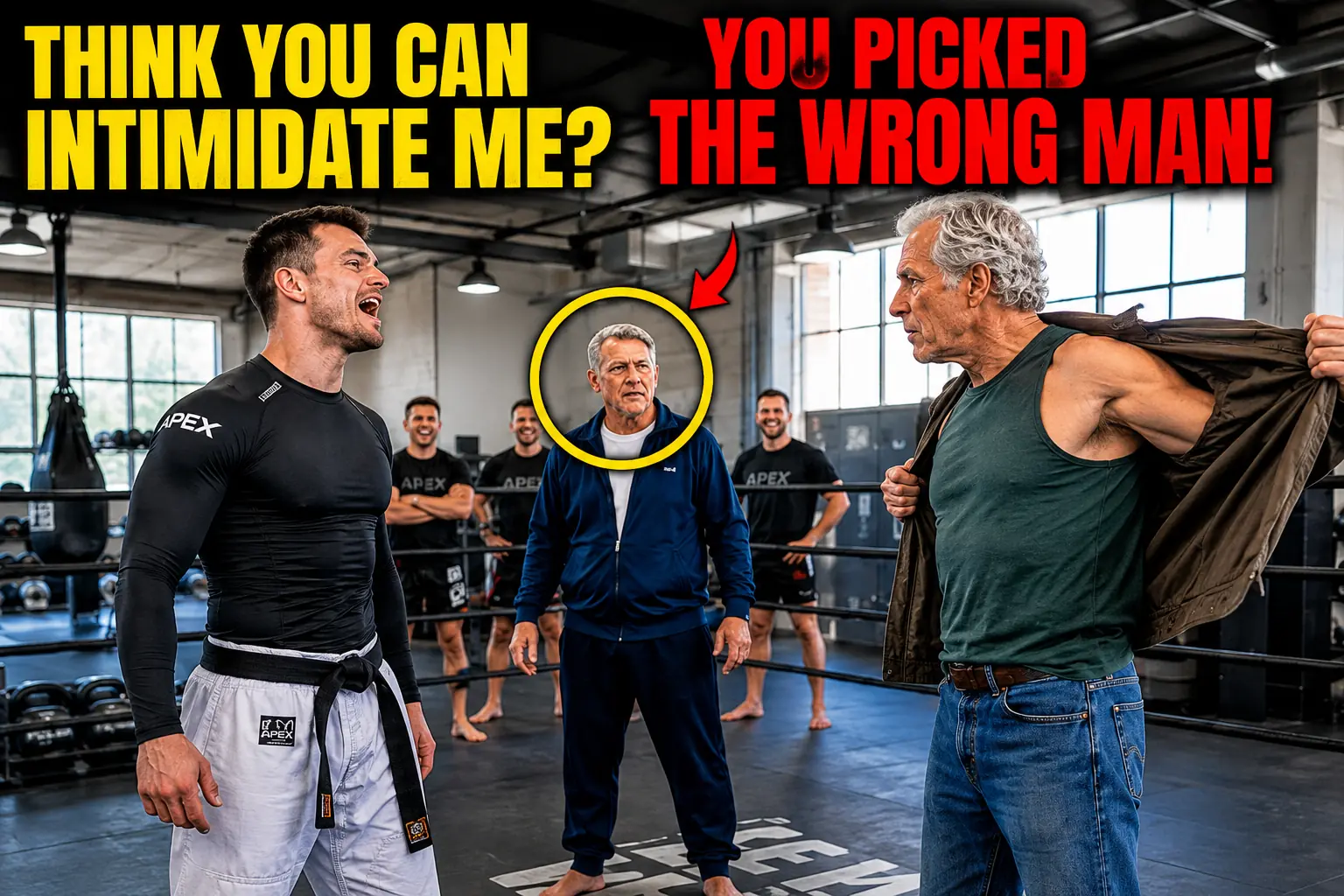 “Too Old to Fight,” the Black Belt Taunted — Then the Quiet Retired Professional Got to His Feet