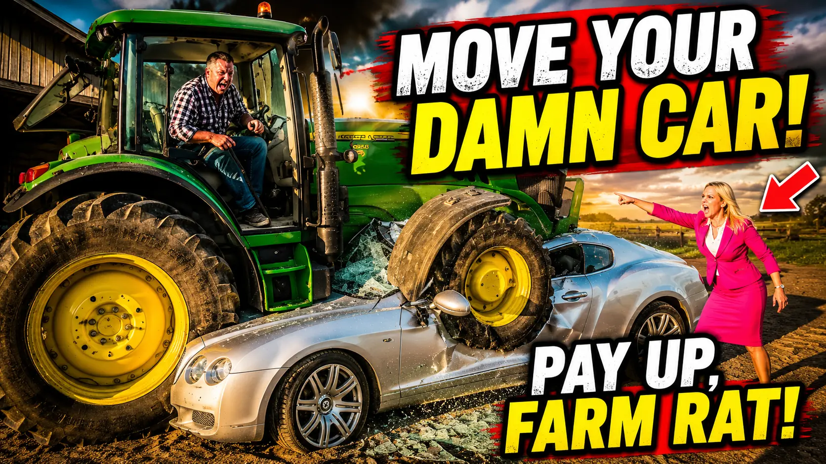 HOA Karen Blocked My Barn Door With Her New Bentley  So I Crushed It With My Tractor