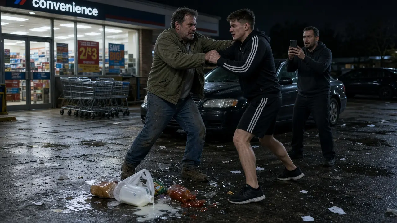 The Fighter Knocked His Groceries to the Ground — Then Threw the First Punch