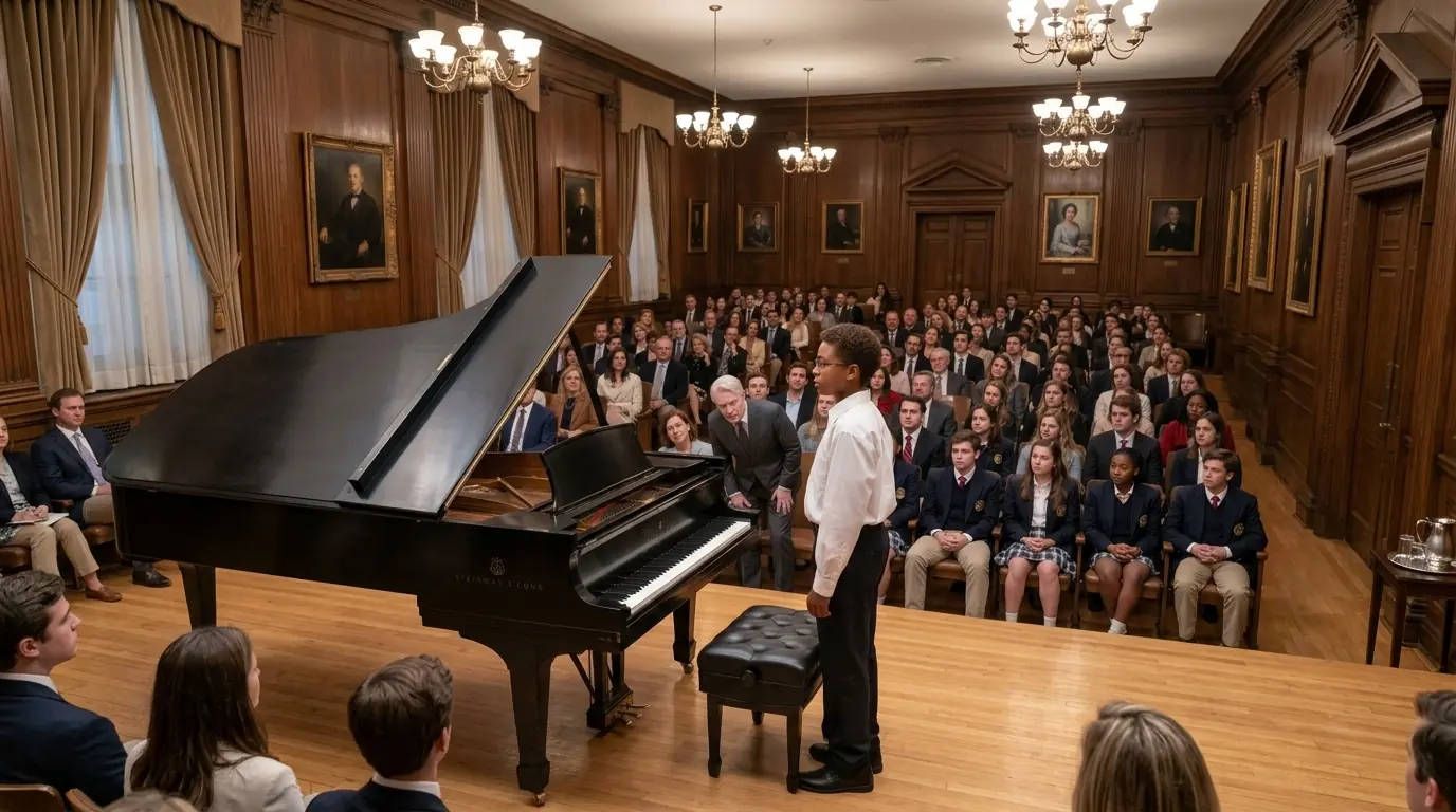Entire School Laughed When Black Boy Sat at Piano — Nobody Expected What Came From His Fingers
