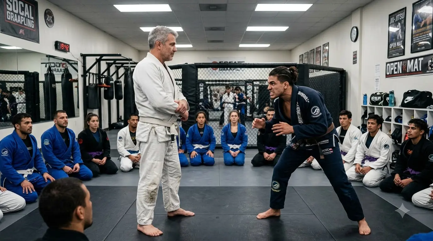 The Gym Champion Charged the Old White Belt — Then the Whole Room Froze
