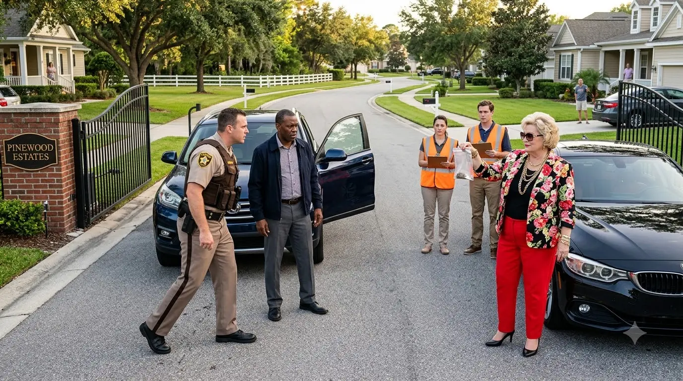 The HOA Woman Planted “Evidence” in His Car — Then Had Him Pinned Down