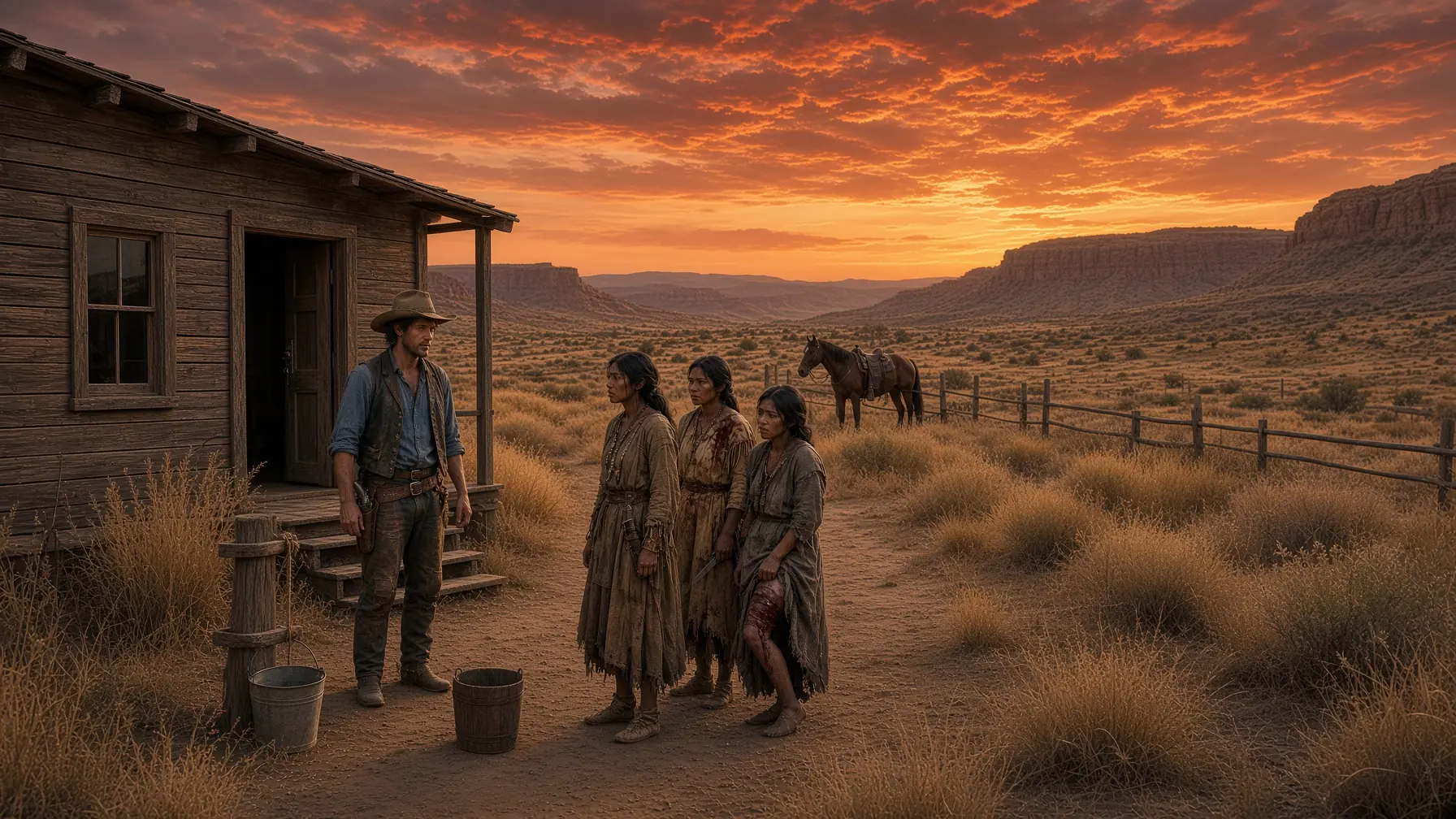 “We’ll Share A Bed” Said The Three Apache Sisters To The Lonely Rancher Because He Helped Them…