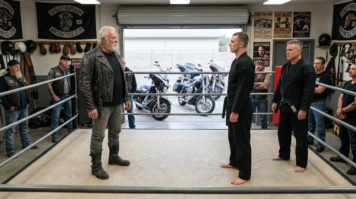 Cocky Black Belt Mocked an Old Biker to Spar for Fun — 90 Seconds Later the Dojo Froze