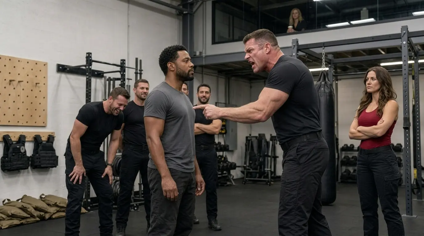 They Mocked the Black Single Dad at the Bodyguard Test — Then He Dropped the Biggest Man Instantly