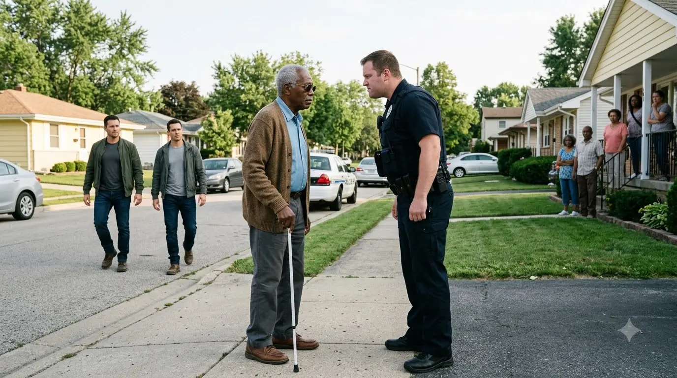 The Cop Humiliated the Old Man in Front of His Neighbors — Then Two Strangers Walked Up