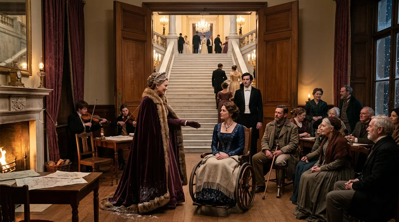 The Duke Left His Disabled Wife Below — By Midnight, Everyone Followed Her