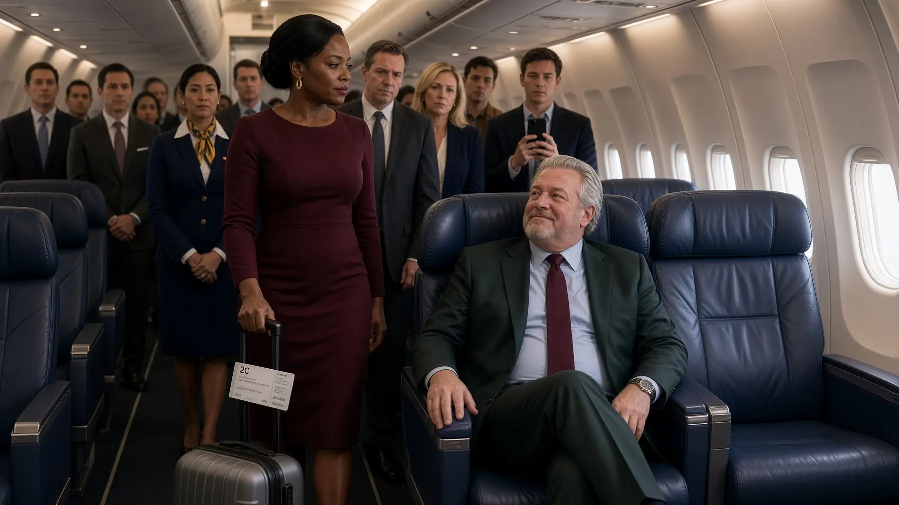 White Man Takes Black Woman CEO’s Seat—Then the Flight Is Halted Just 5 Minutes Later!