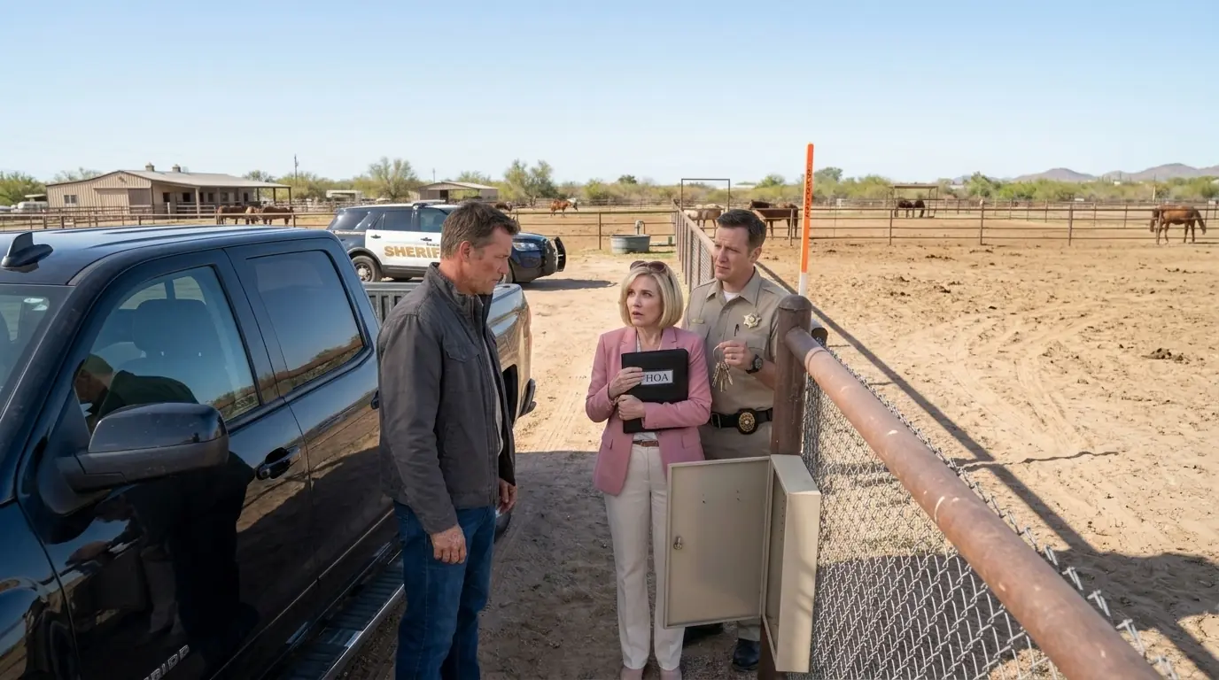 HOA Karen Called Her Cop Brother to Steal My Ranch Keys — He Didn't Know I'm FBI