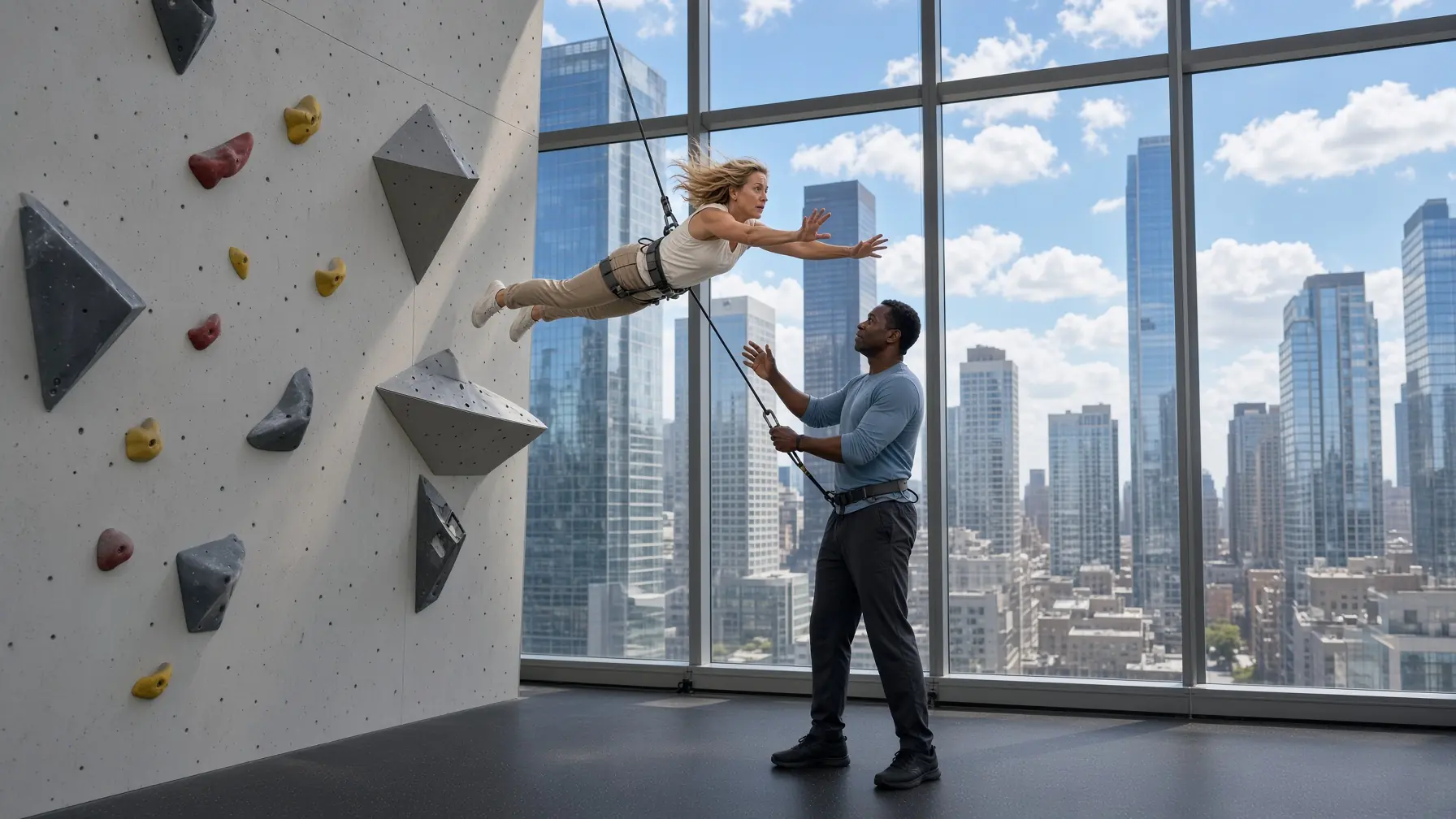“Jump—I’ll Catch You” Black Single Dad Promises Female CEO — What Followed Transforms Lives